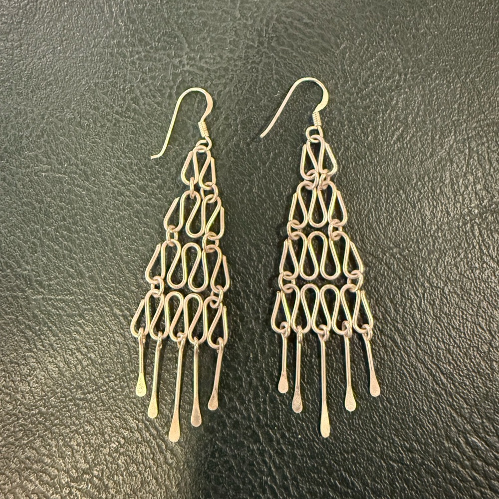Elegant Silver Dangle Earrings